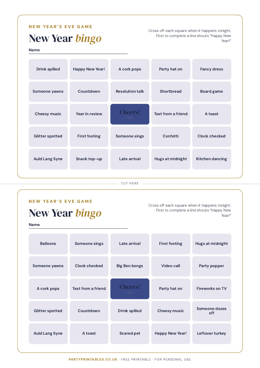 Page 3 of New Year’s Eve bingo
